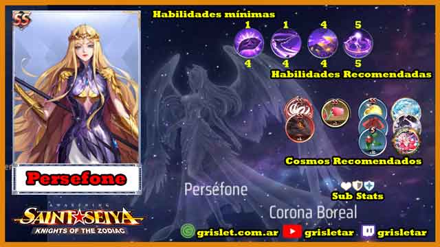 guia persefone español sanit seiya awakening